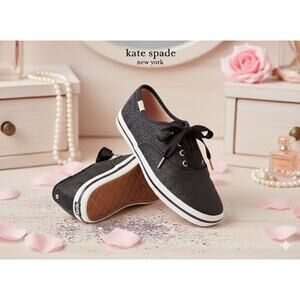 Kate Spade x Keds Champion Glitter Sneakers - Black